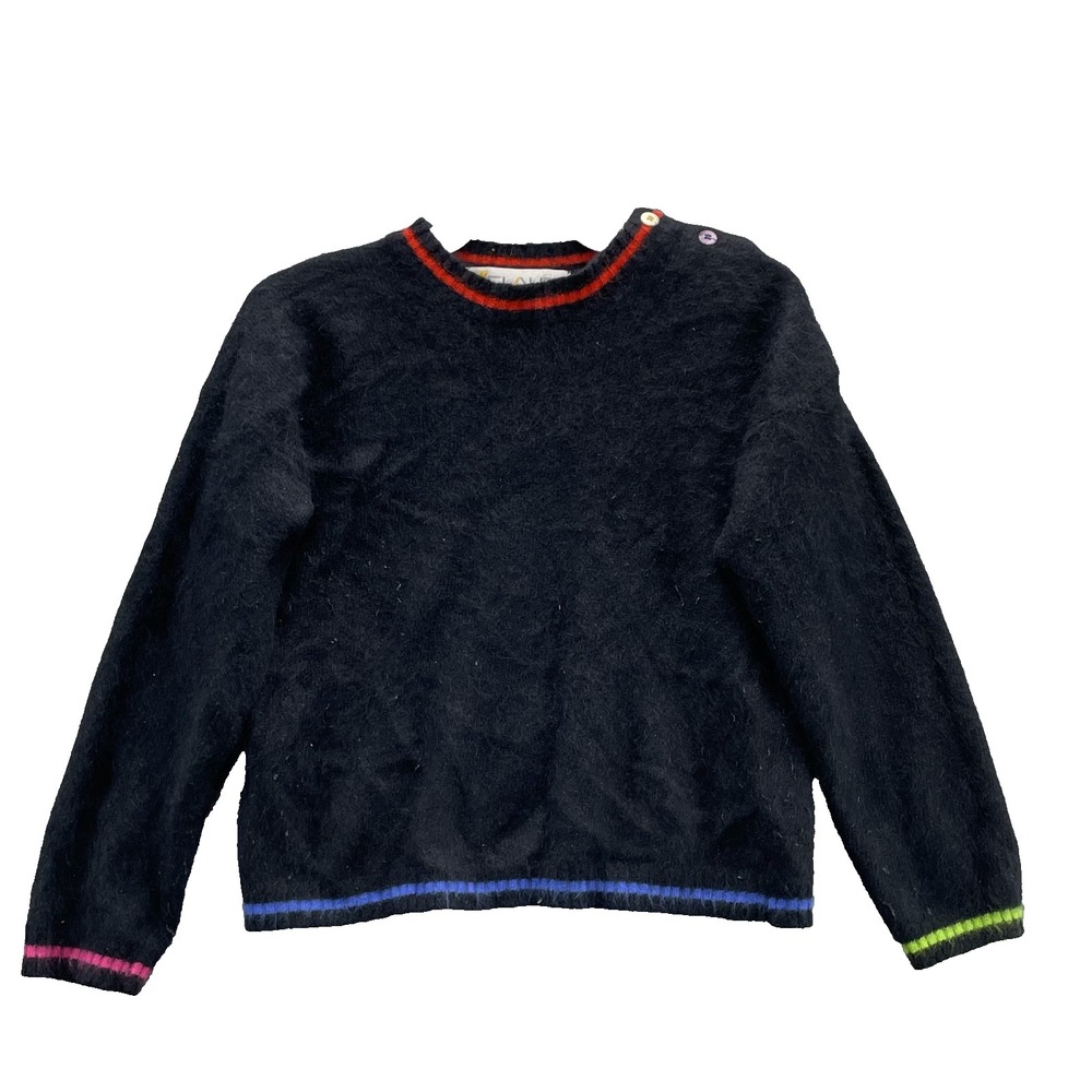 Vintage Chaus Lambs Wool Angora Rabbit Blend Sweater Women Medium Funky Academia